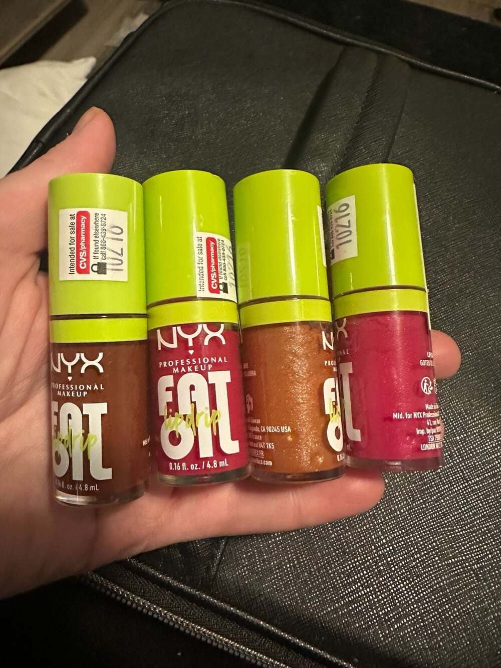NYX Fat Oil Lip Drip 0.16 fl oz 4-Piece Lot